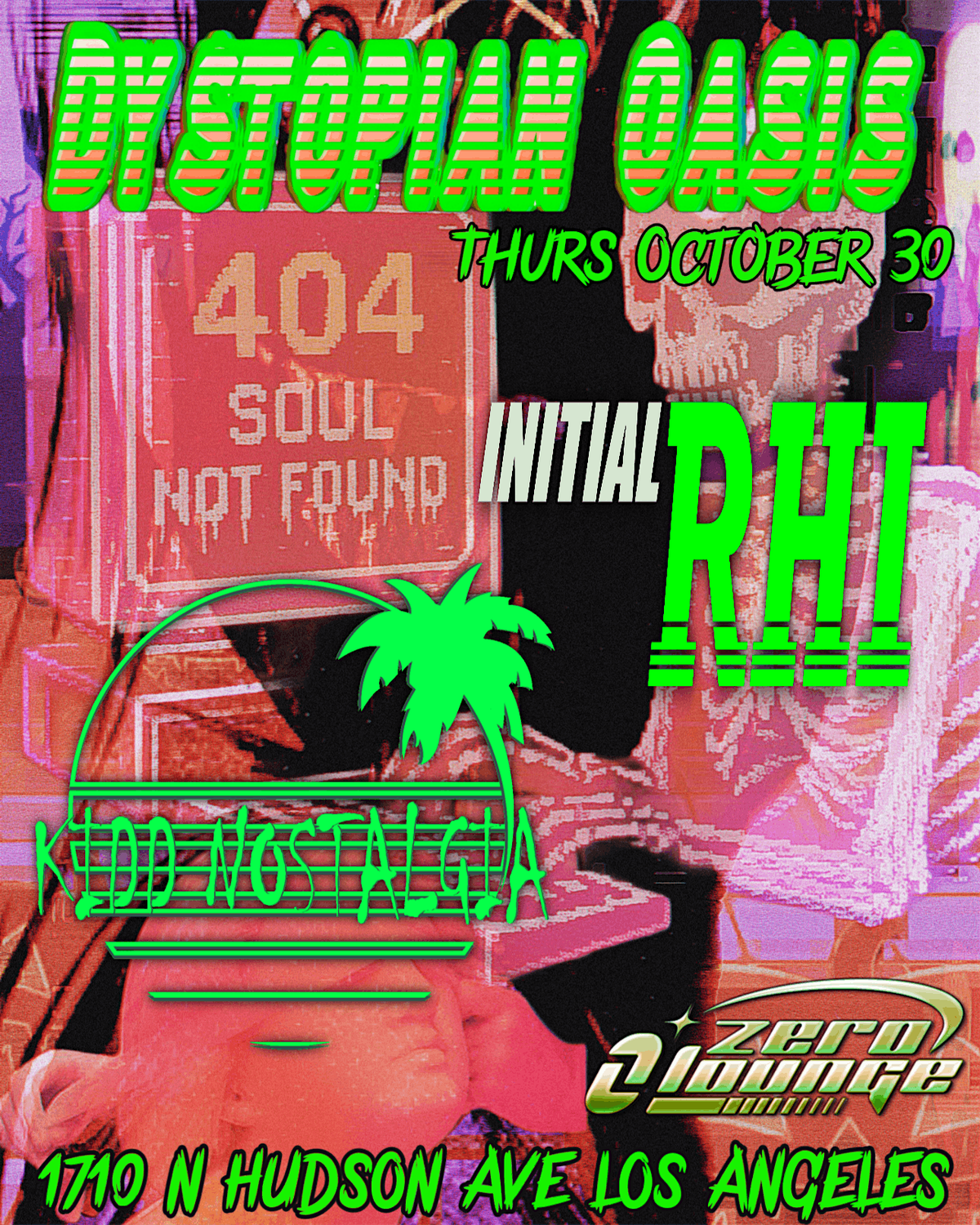 KIDD NOSTALGIA\/INITIAL RHI VAPORWAVE HALLOWEEN