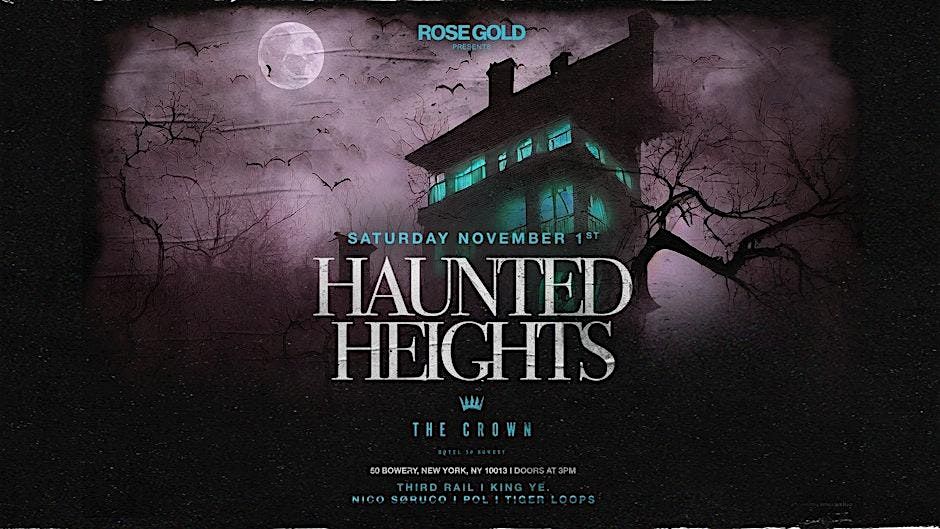 Crown Rooftop Haunted Heights at - Sat 11\/1