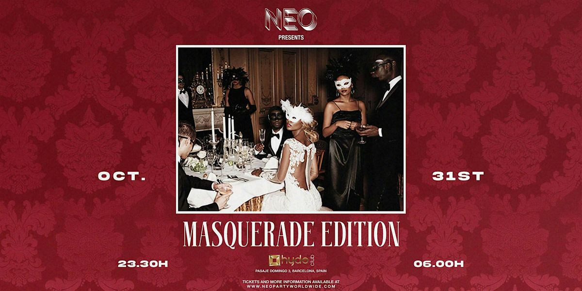 Barcelona Halloween: NEO Masquerade Edition - 31 October