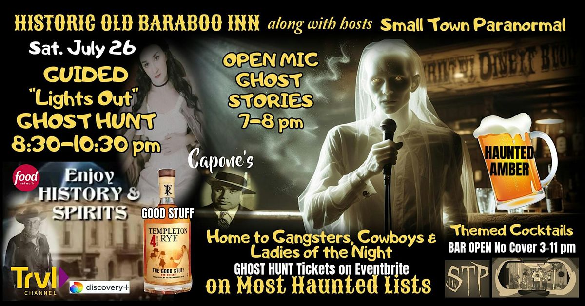 HAUNTED Old Saloon Guided "Lights Out" GHOST HUNT! Spooky Fun!