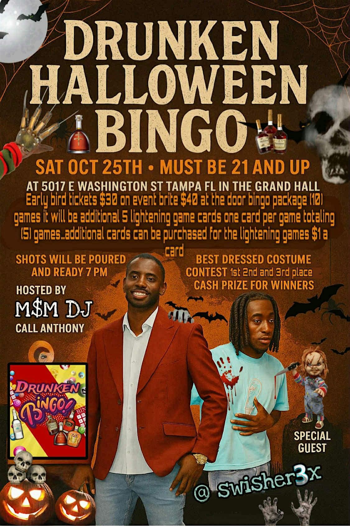 Drunken bingo Halloween edition