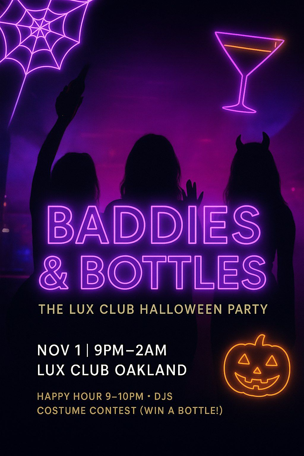 Baddies & Bottles: Halloween at Lux