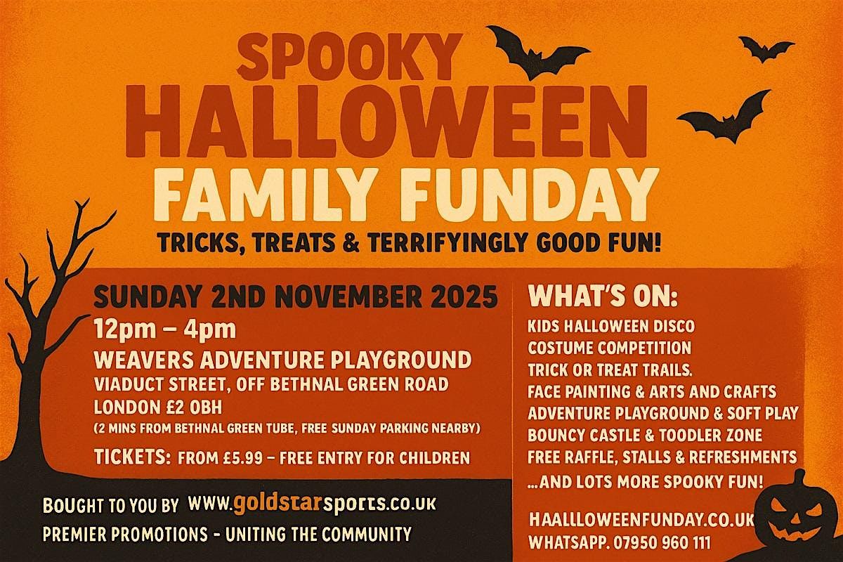 Halloween Family Funday, Kids Free, Disco, Trick or Treat, Face Painting