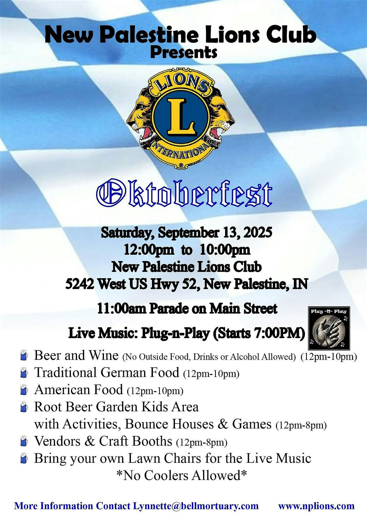 New Palestine Lions Club Oktoberfest