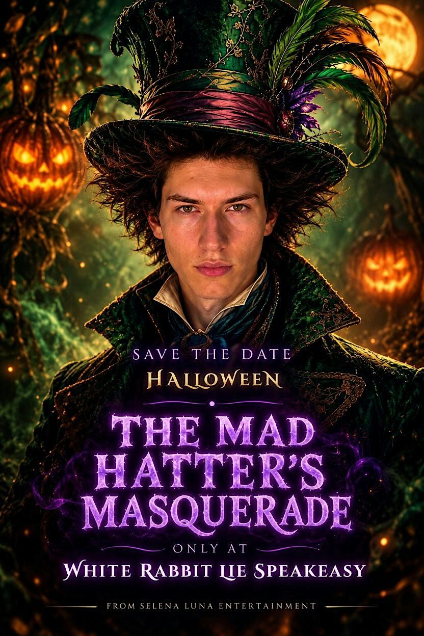 Holloween Rabbit The Mad Hatter's Masquerade on Halloween Night in puerto Vallarta ...