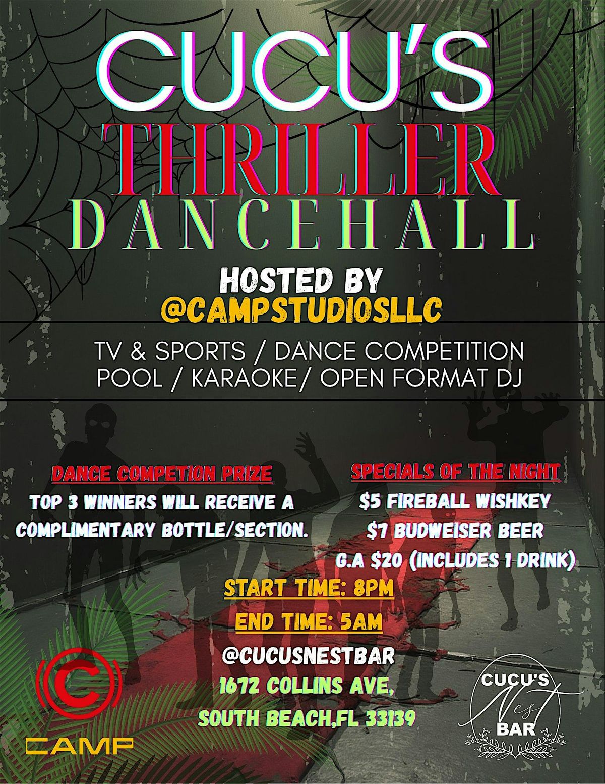 Cucus Thriller Dancehall Costume Party