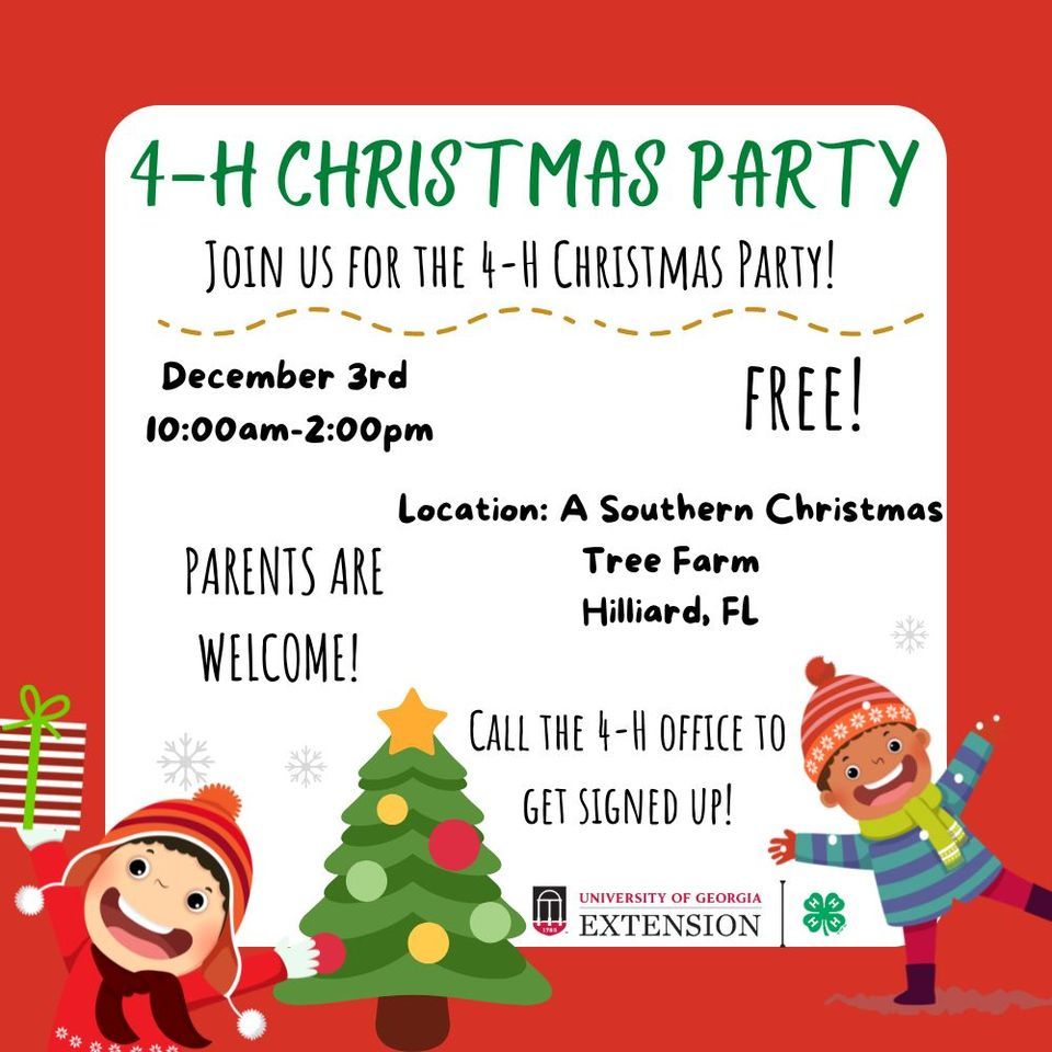 4H Christmas Party A Southern CHRISTmas Tree Farm, Hilliard, FL