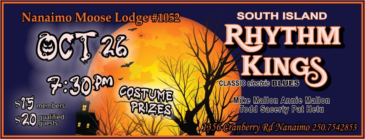 Halloween Party with South Island Rhythm Kings at the Moose Hall - Nanaimo