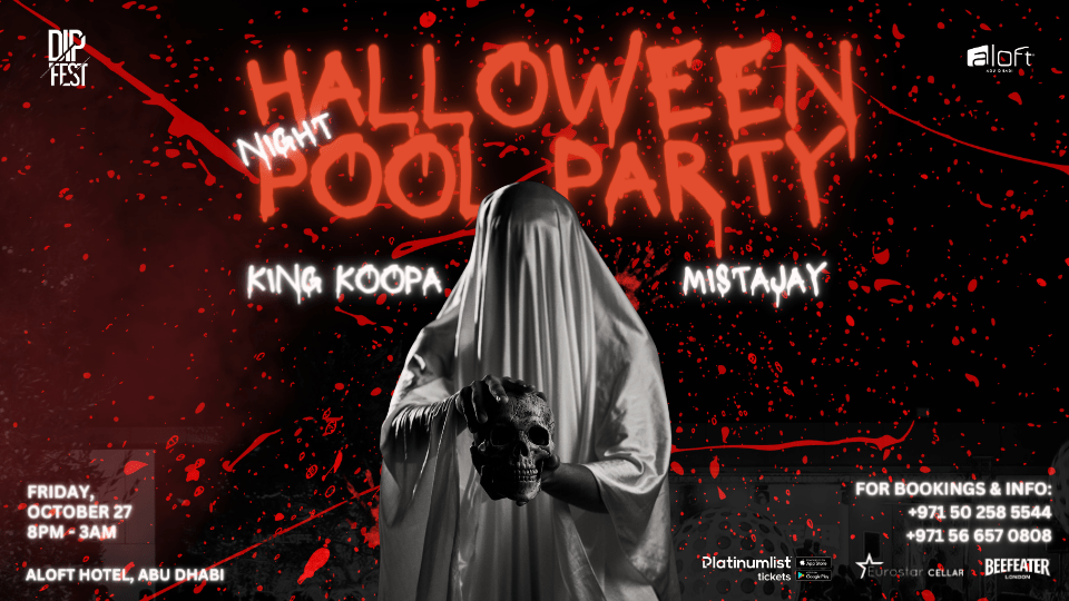 Aloft Halloween Pool Party in Abu Dhabi Aloft Abu Dhabi October 27
