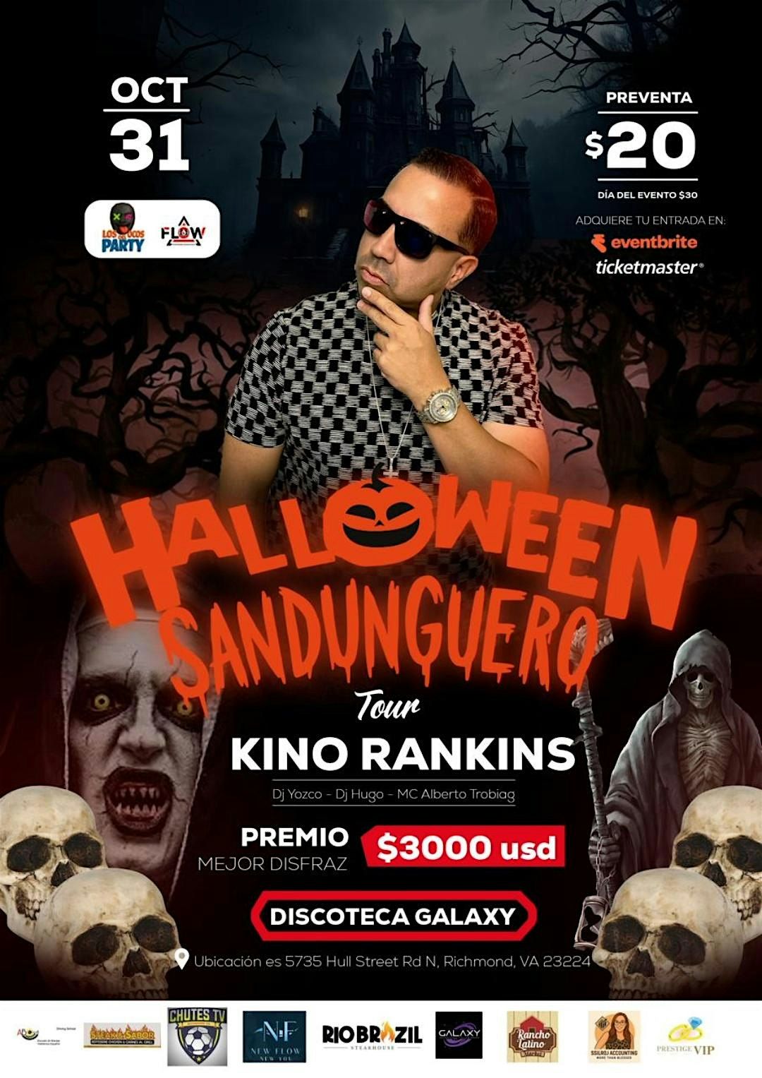 KINO RANKINS TOUR SANDUNGUERO HALLOWEEN PARTY