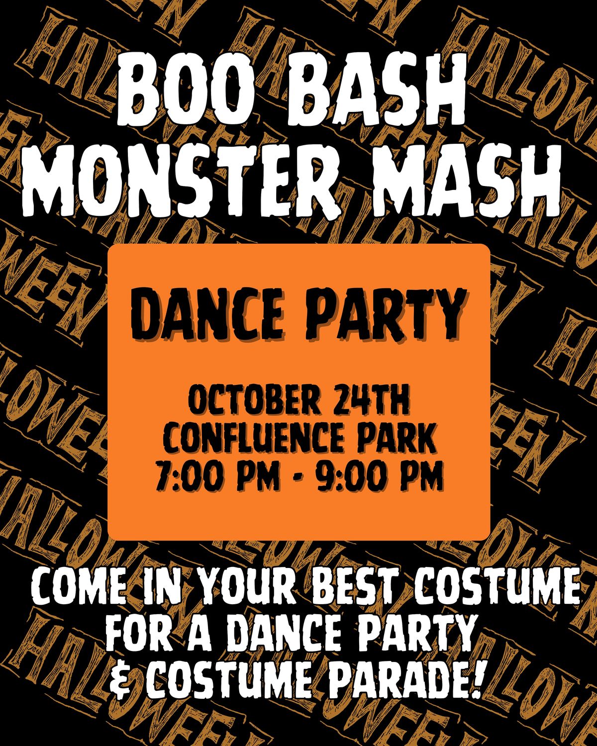 Boo Bash Monster Mash