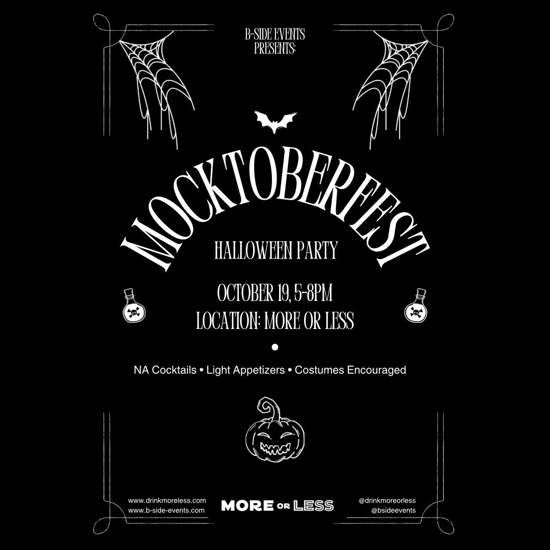 Mocktoberfest at More or Less \ud83c\udf83