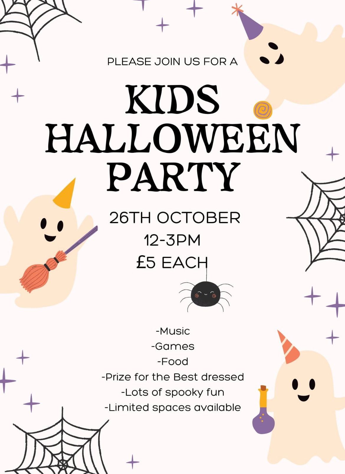 Kids Halloween party \ud83c\udf83\ud83d\udd77\ufe0f