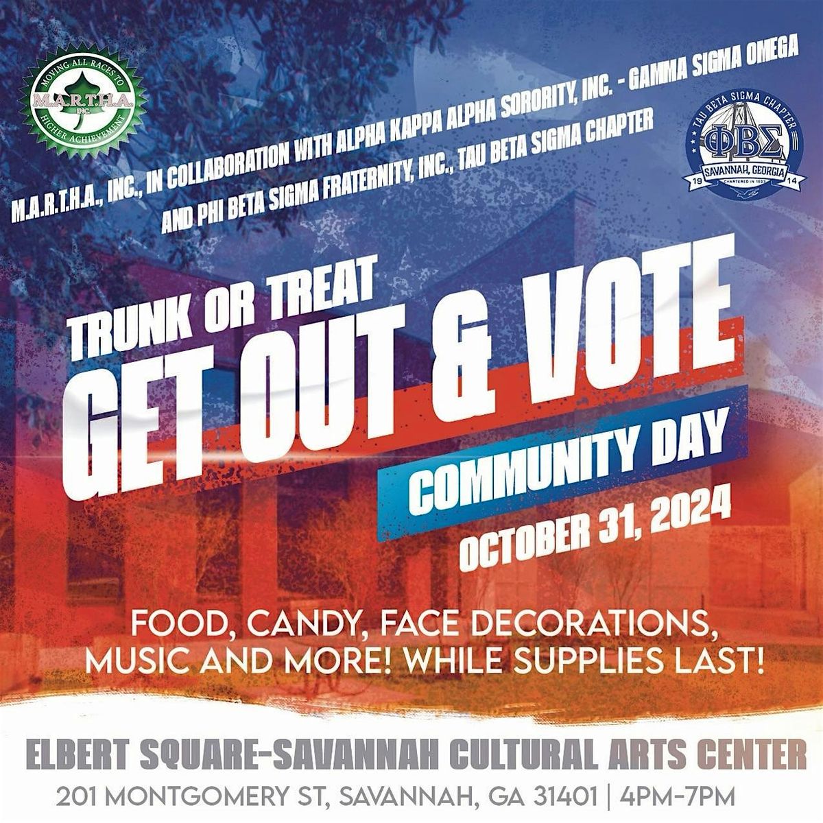 Go Vote - Trunk or Treat Community Day, October 31st, 4-7pm