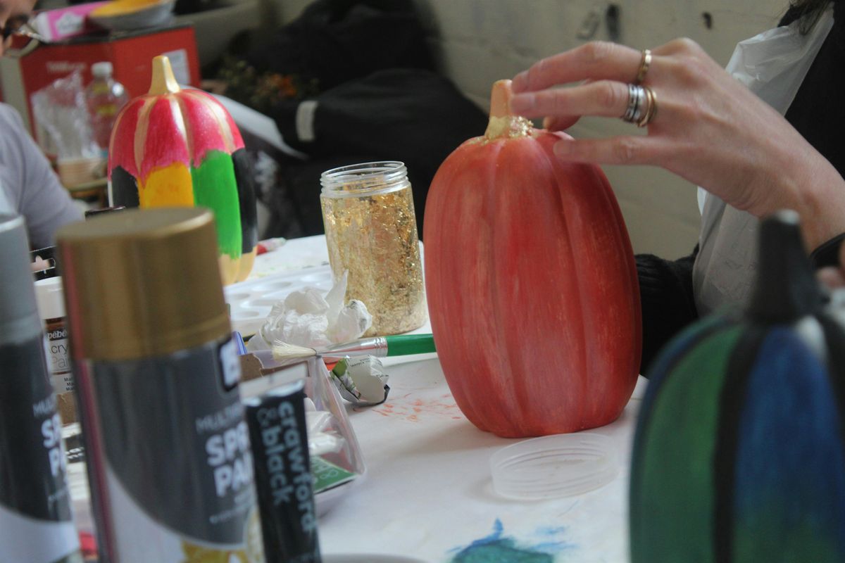 Ceramic Pumpkin Decorating - at Halloween Maker's Market, Fargo Village