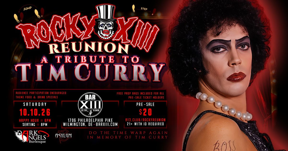 Rocky XIII - A Tribute to Tim Curry at Bar XIII Delaware, Wilmington on ...