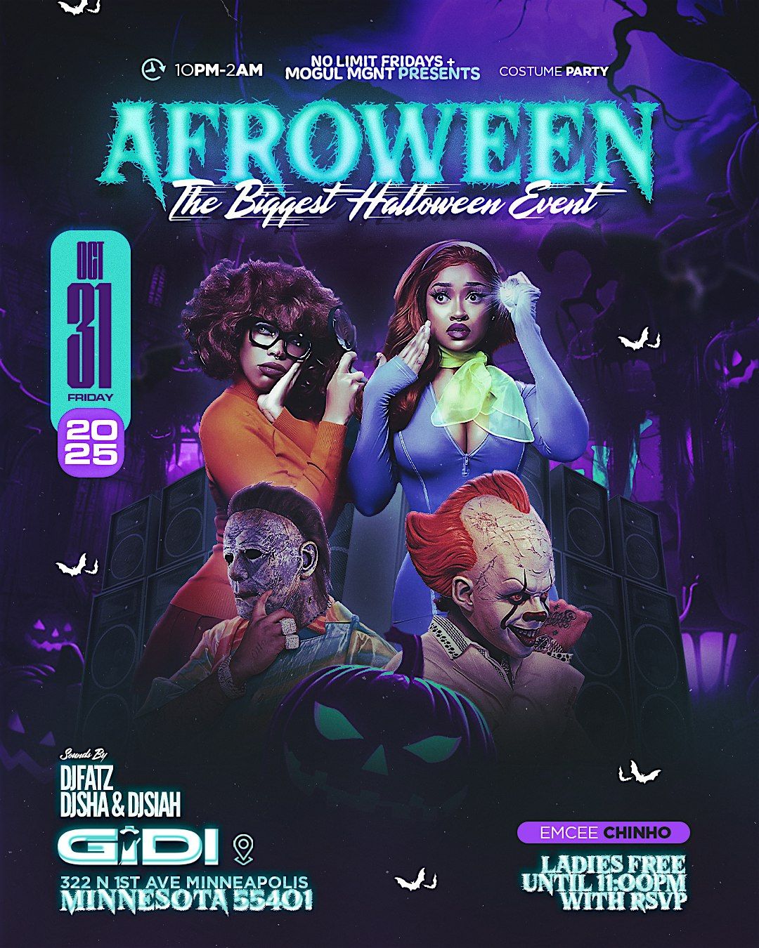 No Limit Fridays x Afroween  -  Afrobeats x Hip Hop X RnB
