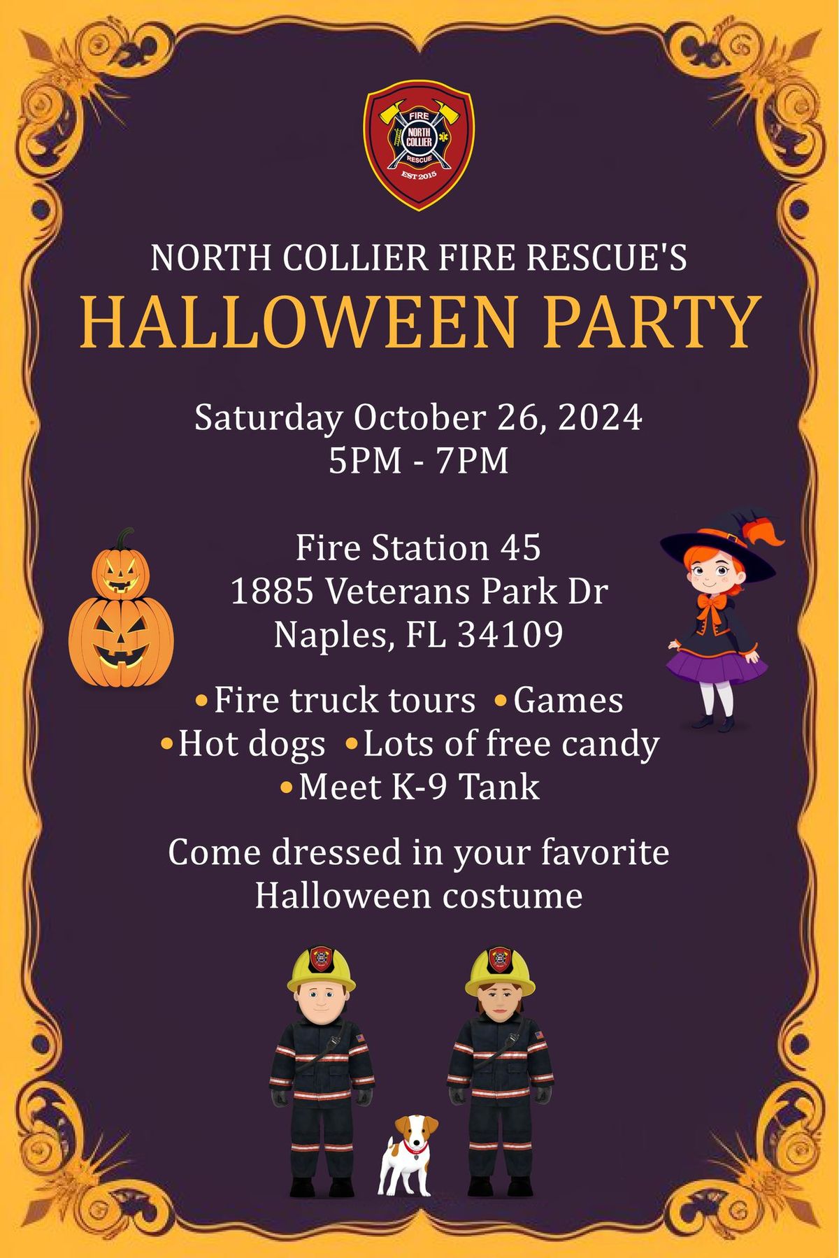 North Collier Fire Halloween Party