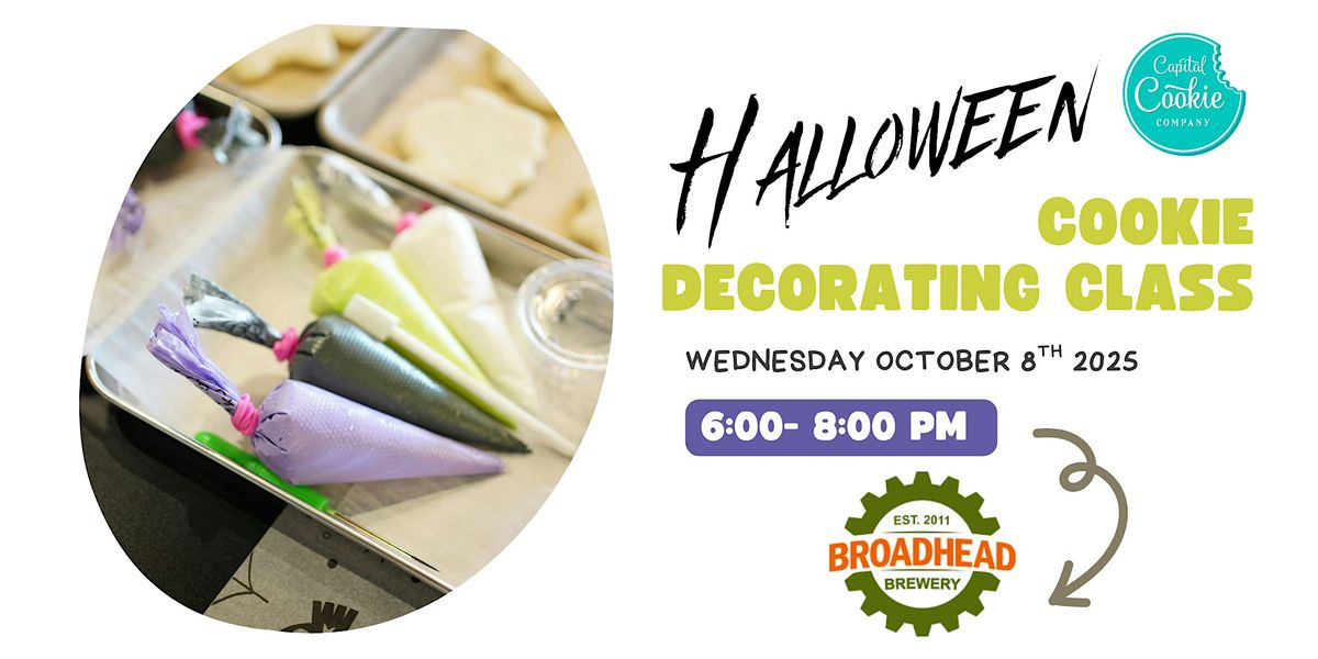 October 8th -  Hallowneen Cookie Decorating Class!