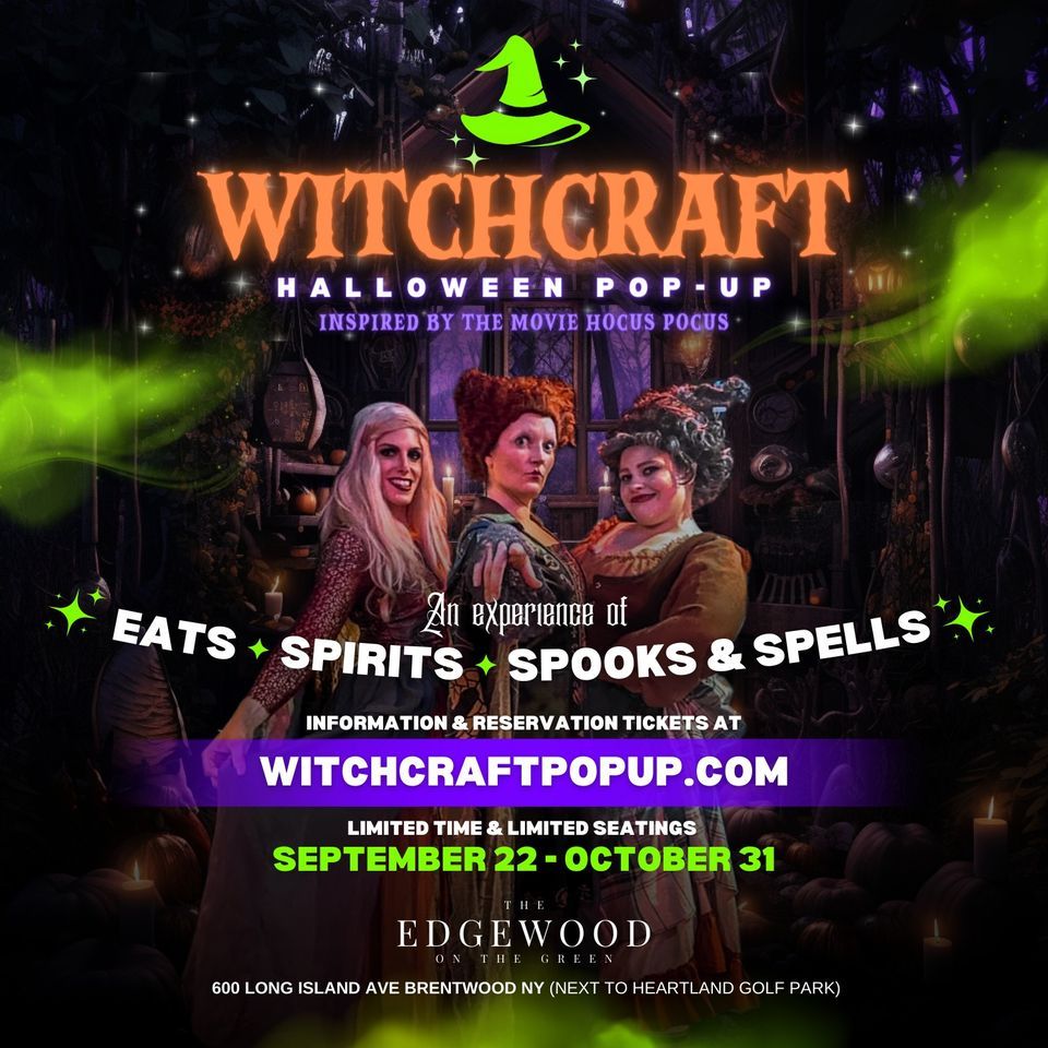 Witch Craft Pop Up Experience Inspired by the Movie "Hocus Pocus" The