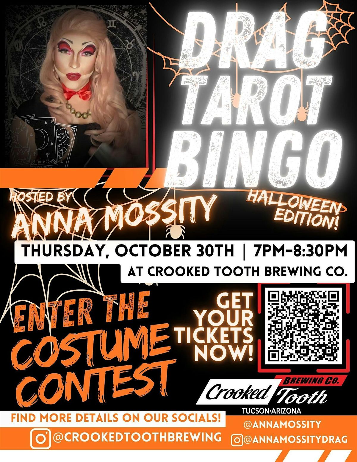 Drag Tarot Bingo with Anna Mossity - Halloween Edition!