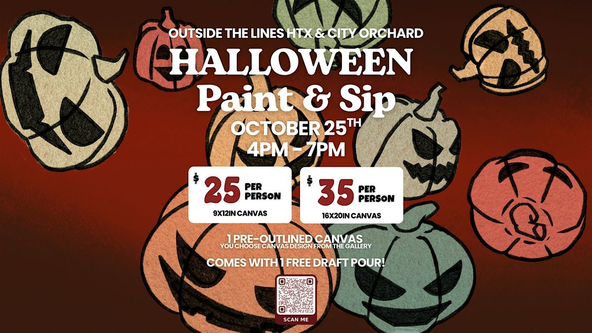 HALLOWEEN Paint & Sip CITY ORCHARD