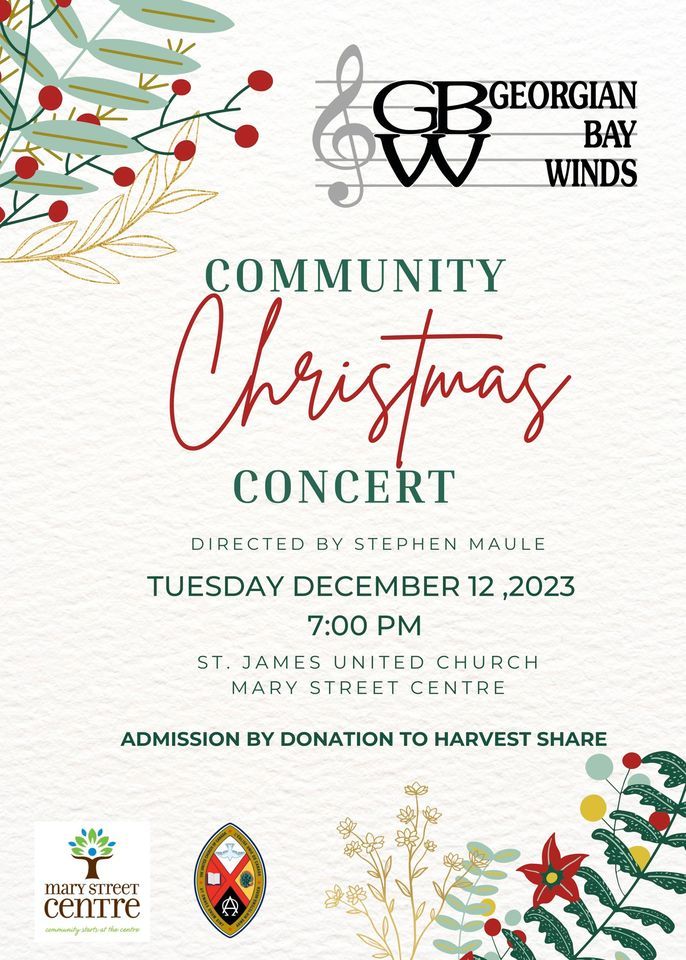 Community Christmas Concert Mary Street Centre December 12, 2023