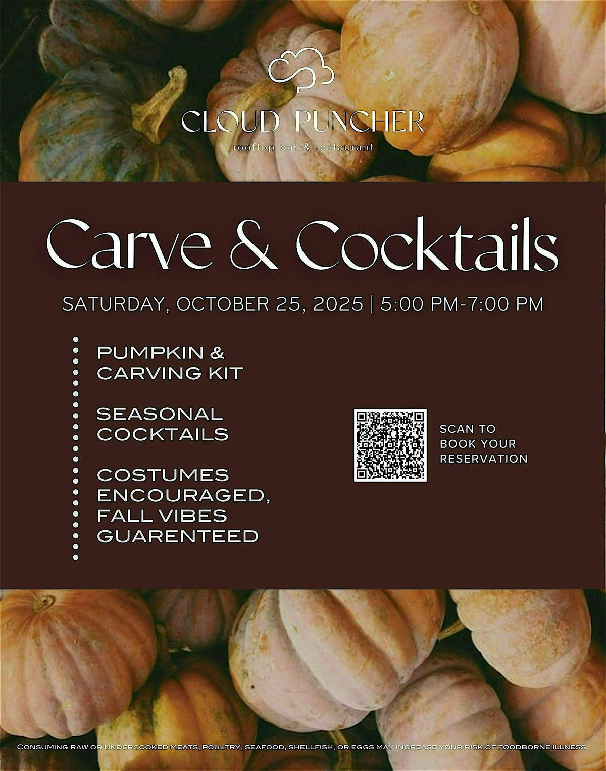 Pour & Paint at Cloud Puncher: Pumpkin Painting Party with a Twist