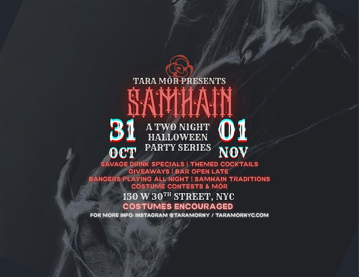 SAMHAIN: A two-night Halloween Party at Tara M\u00f3r!