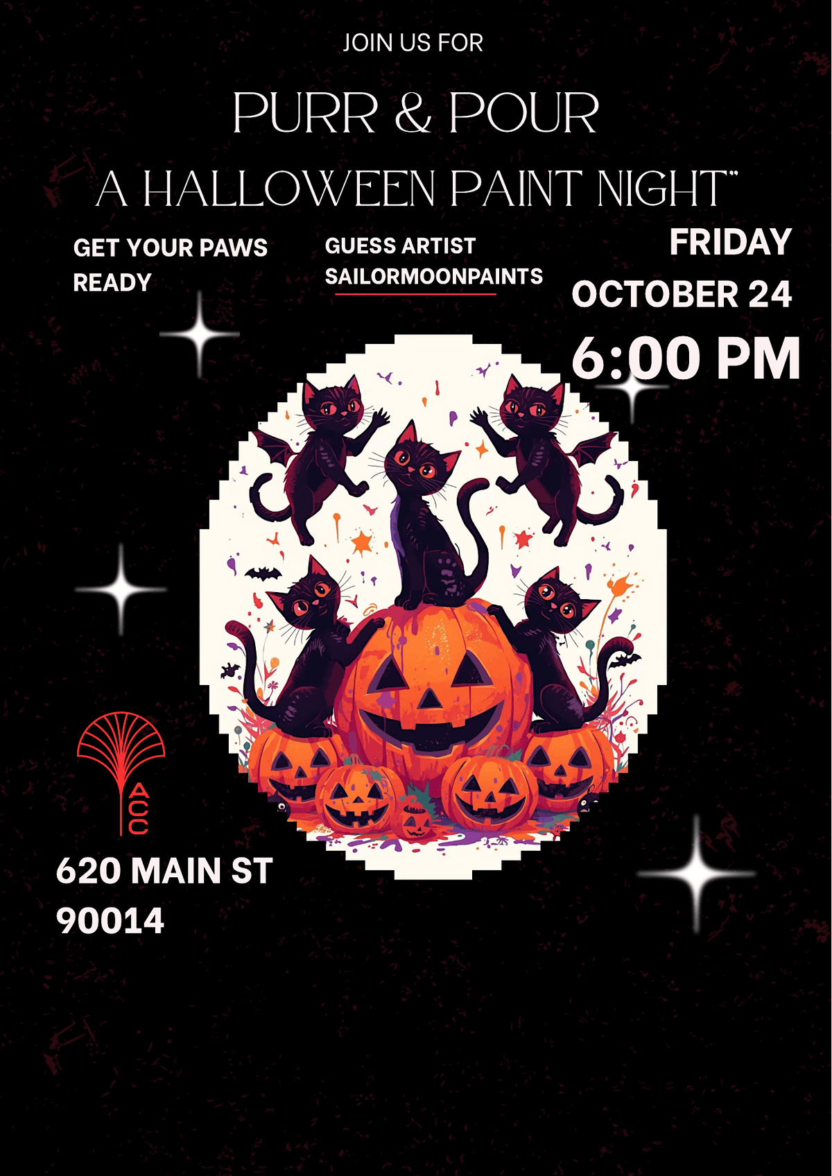 PURR & POUR A HALLOWEEN PAINT NIGHT