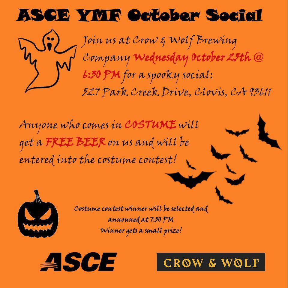 Halloween Social Crow & Wolf Brewing Company, Clovis, CA October 25