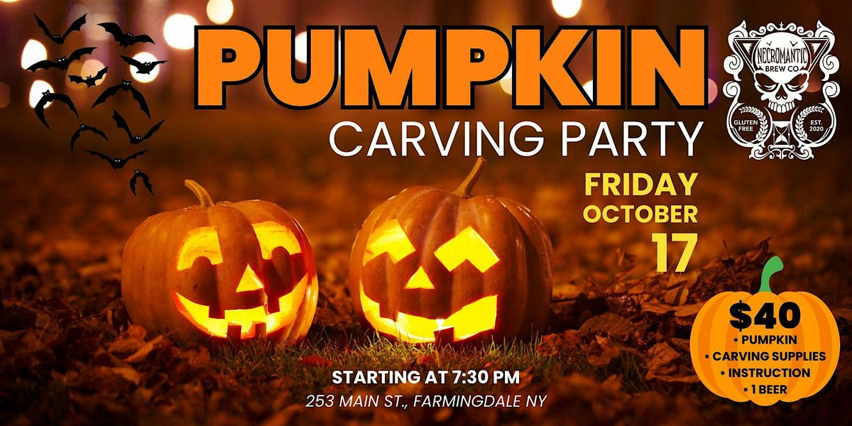 Pumpkin Carving Party 2025 | Necromantic Brew Co (Farmingdale)
