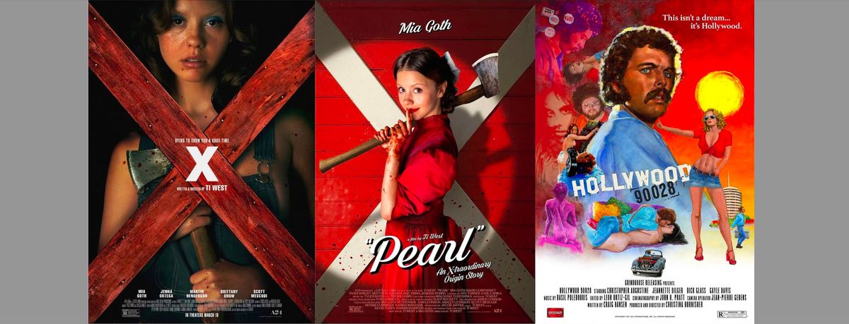 "B-Movies With A-Ideas" Triple Feature: X + PEARL + HOLLYWOOD 90028