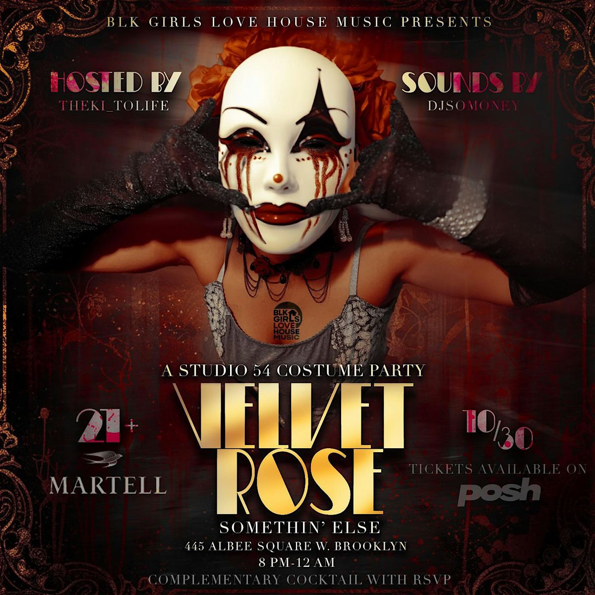 Blk Girls Love House Music Presents Velvet Rose: A Studio 54 Costume Party