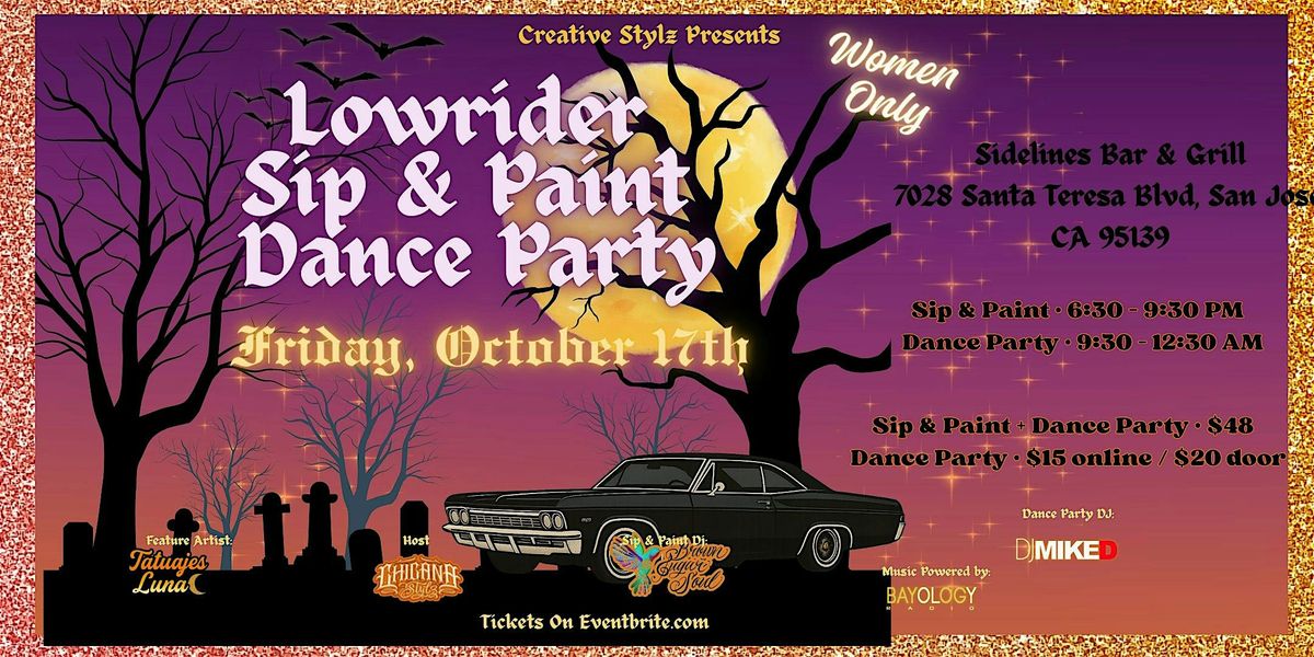 Lowrider Sip & Paint Dance Party - Halloween Edition