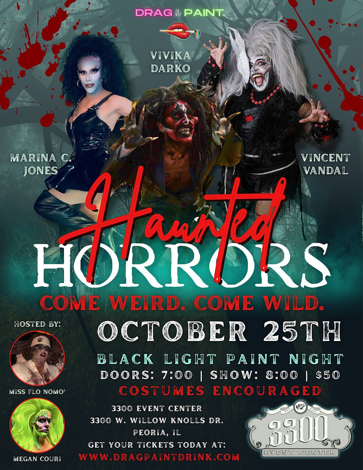 Drag N' Paint - Haunted Horrors Black Light Bash