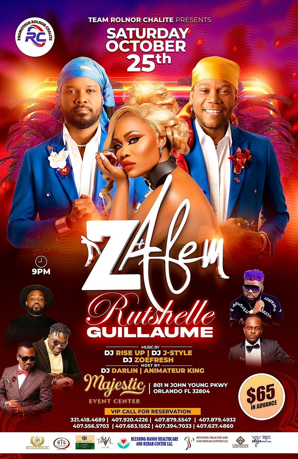 Zafem & Rutshelle Guillaume Halloween party Orlando