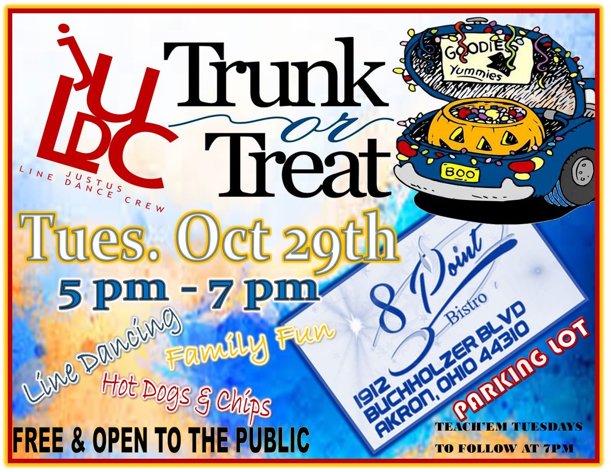 JustUs LDC & 8 Point Bistro Trunk or Treat