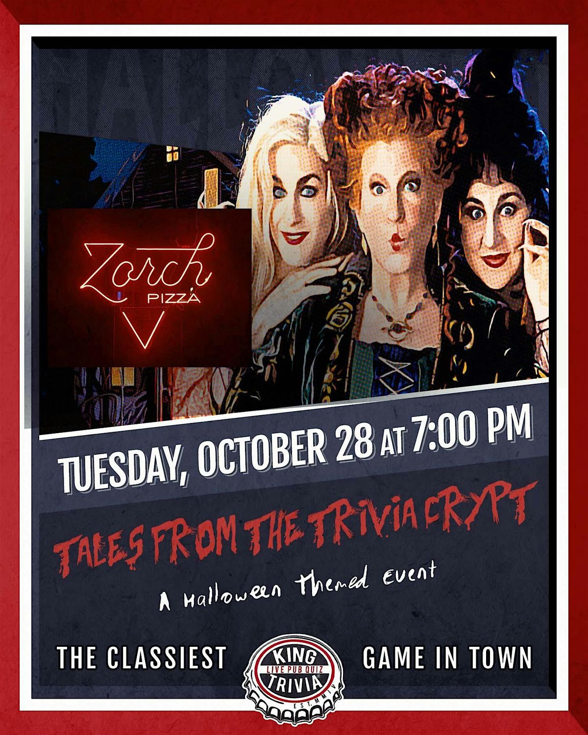 Halloween Trivia Night at Zorch Pizza Parlor