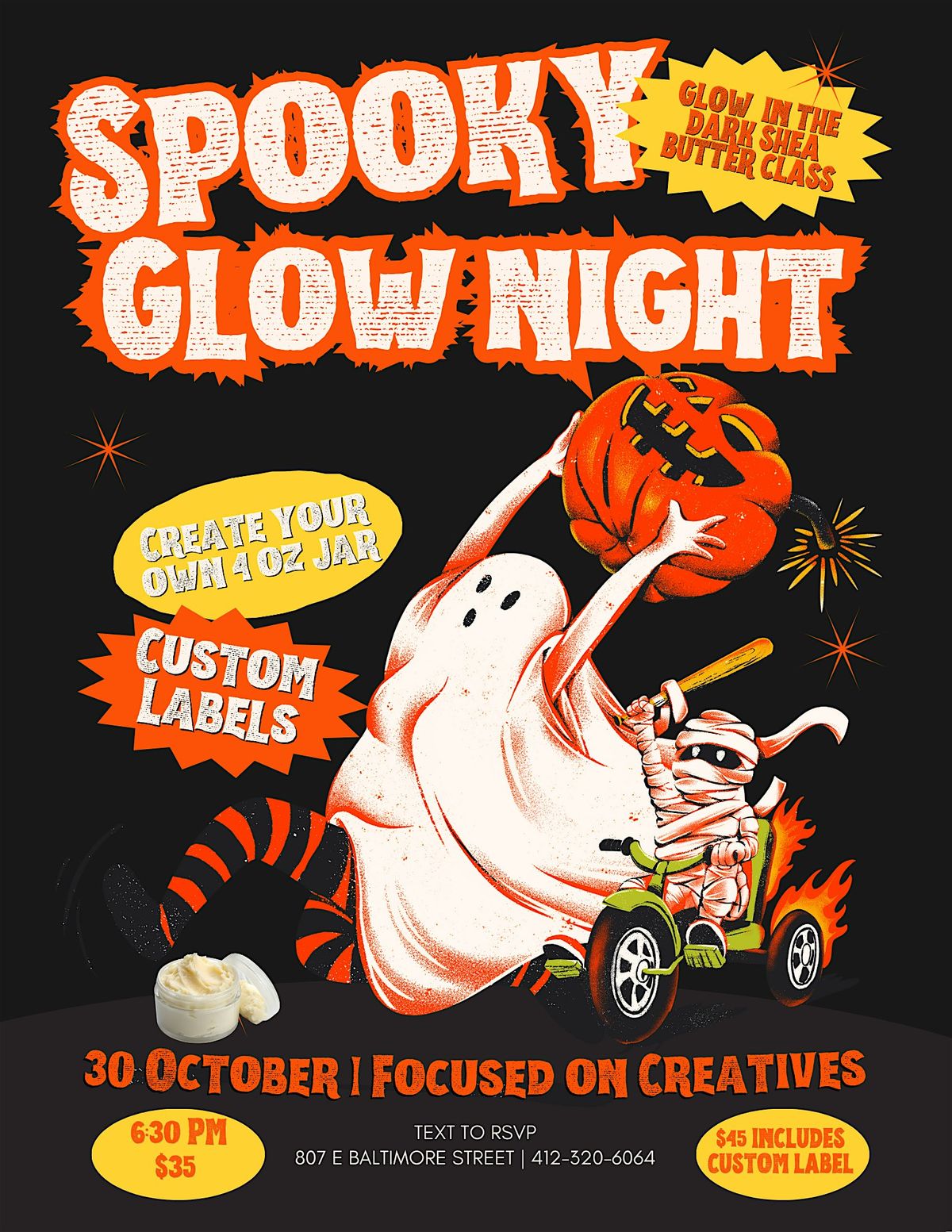 Glow in the Dark Shea Butter Making Class