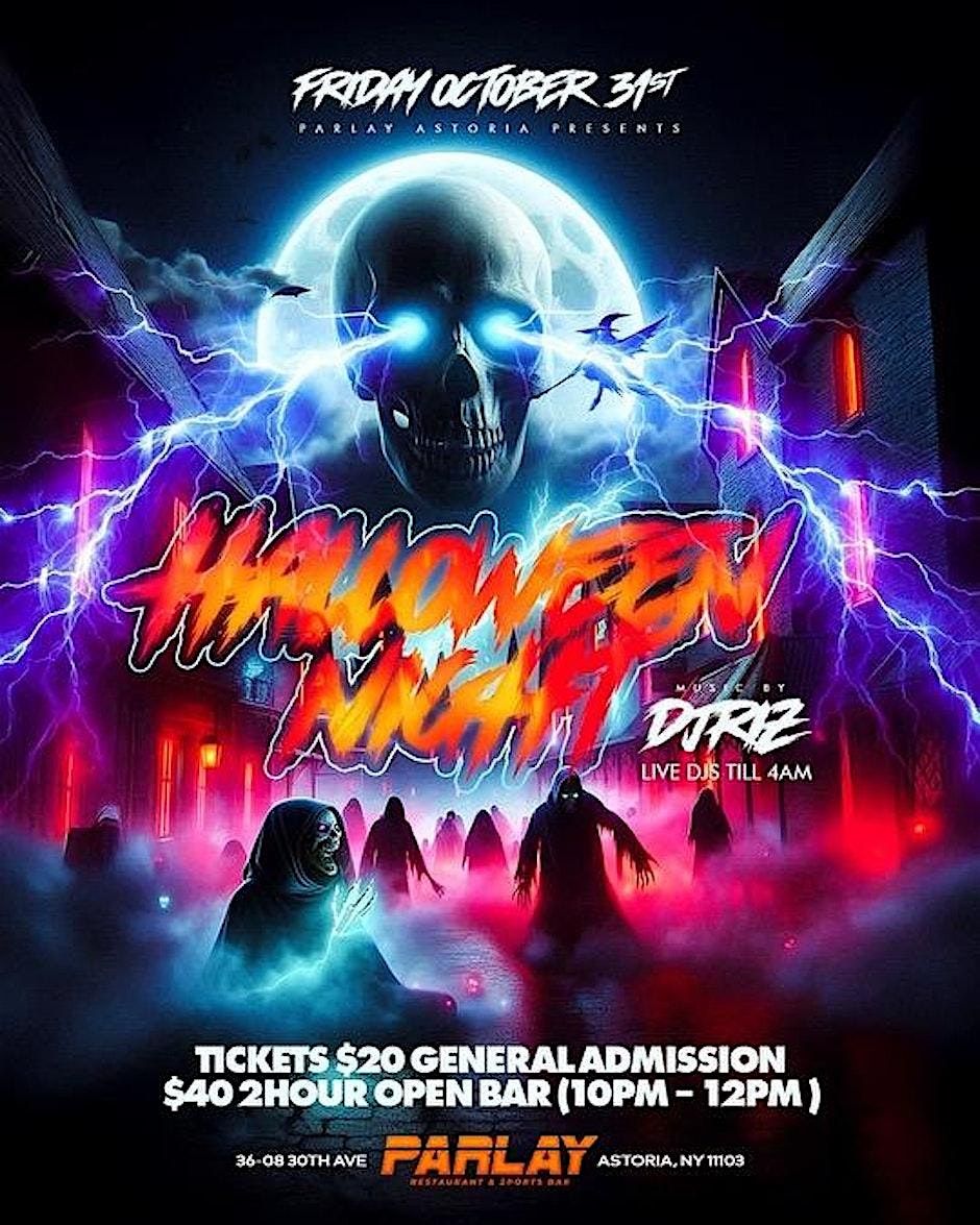 Halloween Night Party at Parlay Astoria \u2013 Astoria\u2019s #1 Lounge Event