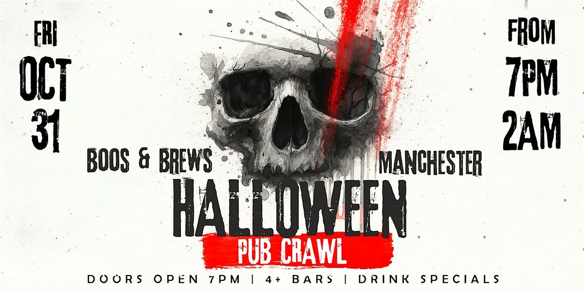 Boos & Brews Halloween Pub Crawl Manchester 2025