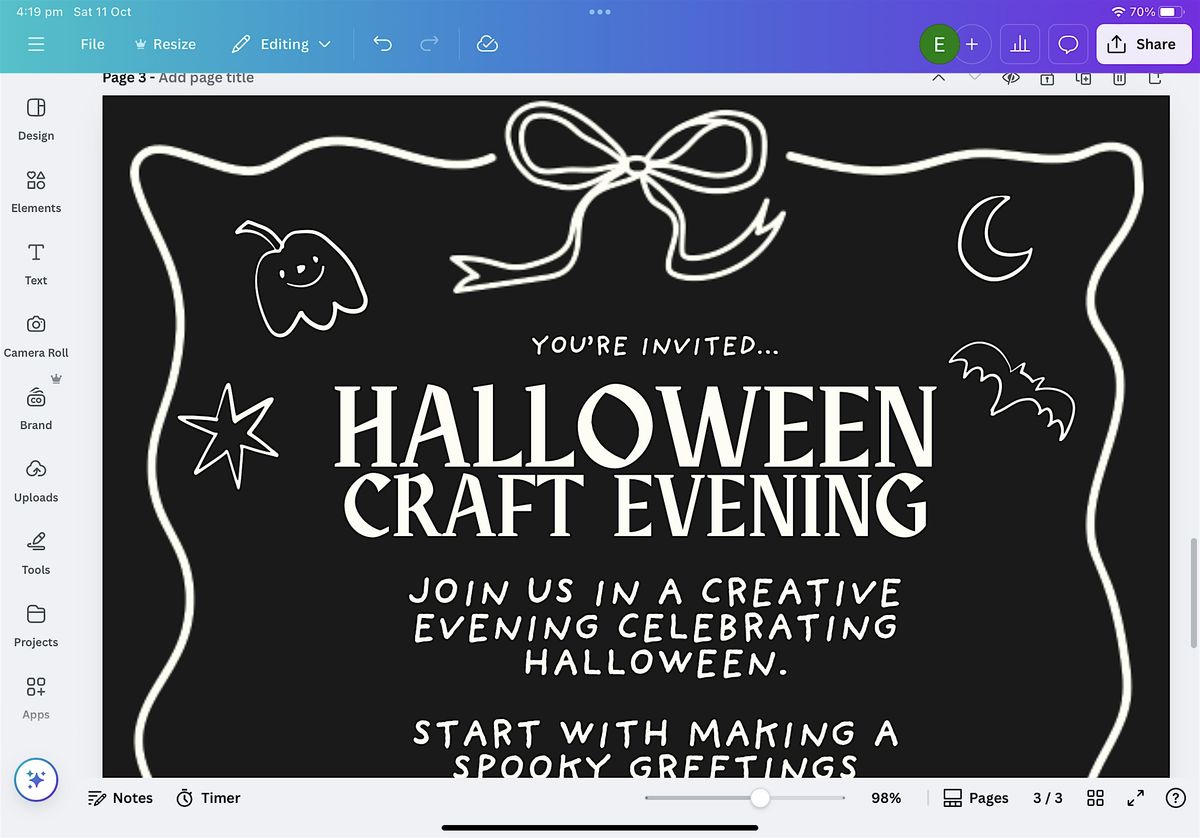 Halloween Craft Evening
