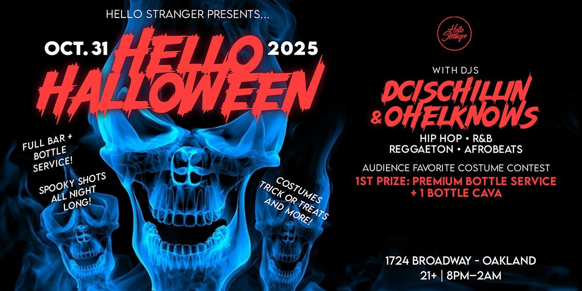 Hello Halloween 2025! Oakland's Hip Hop Halloween Dance Party!
