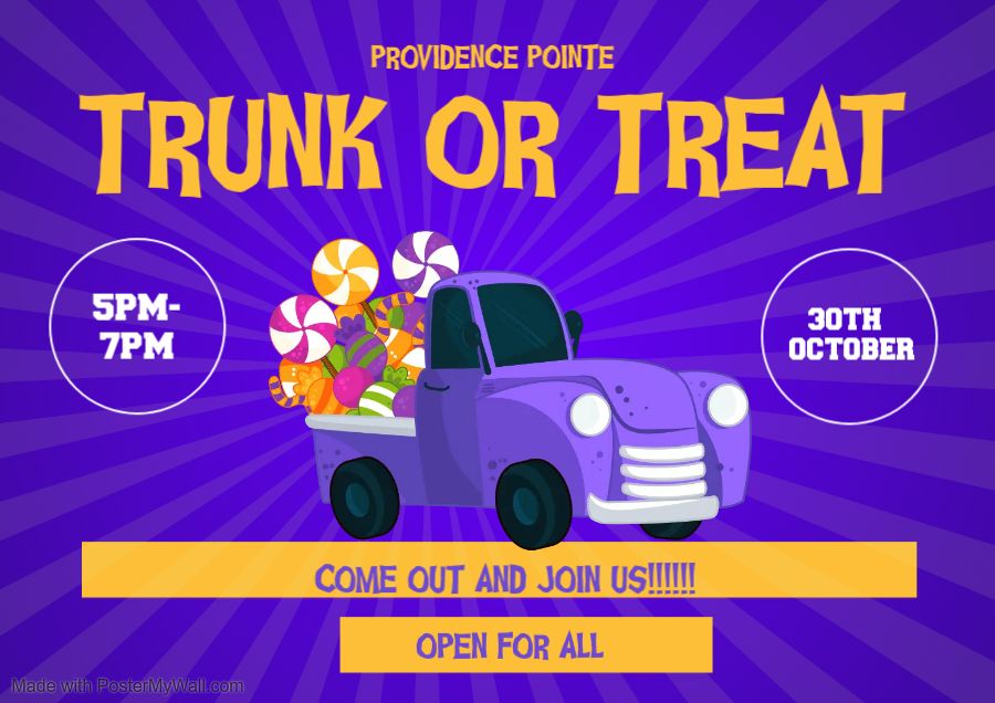 1st Annual Trunk or Treat