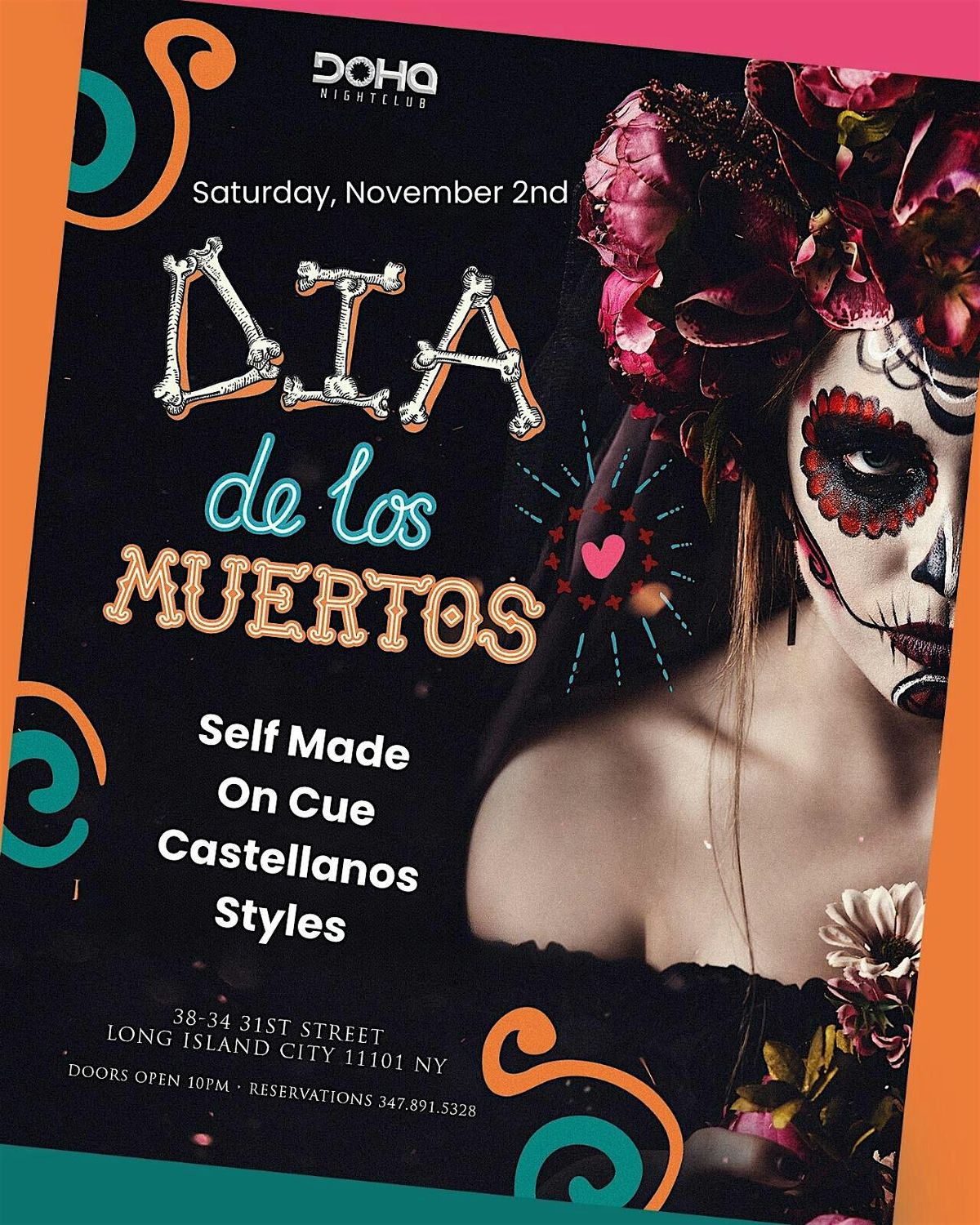 D\u00eda De Los Muertos Party - Saturday, November 2nd at Doha Bar Lounge