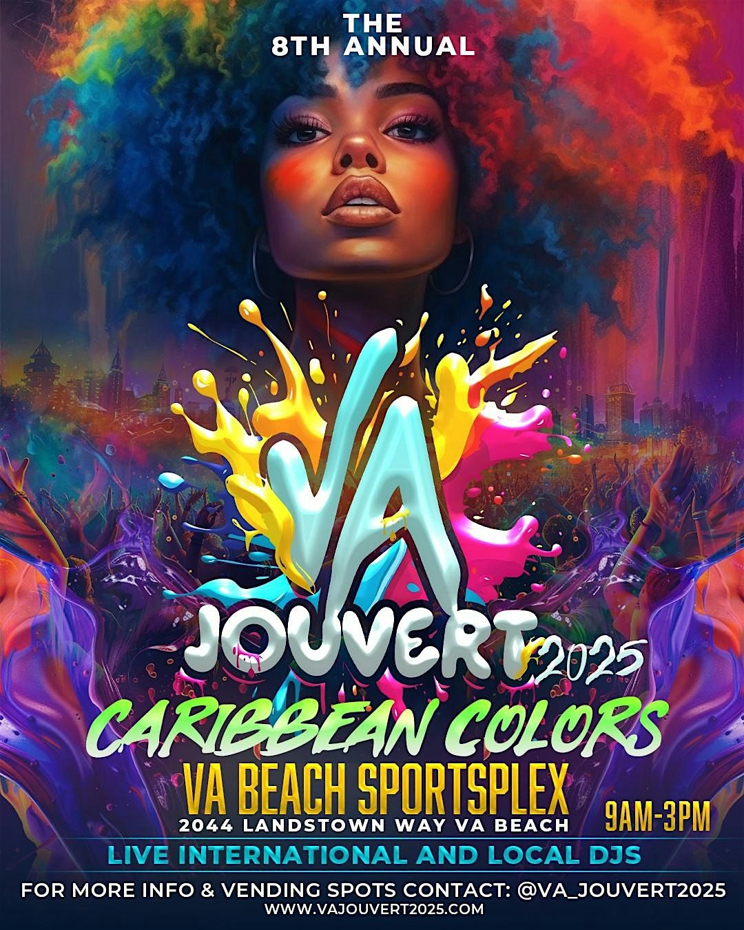 VA JOUVERT 2025 CARIBBEAN COLORS