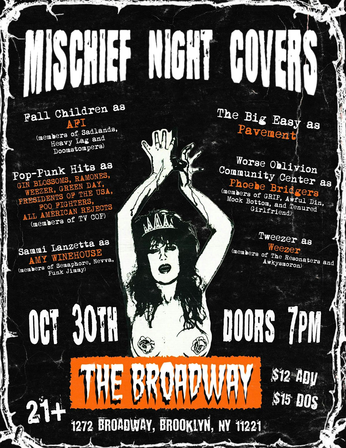 Mischief Night Covers ft PAVEMENT, AFI, BOYGENIUS, WEEZER & AMY WINEHOUSE