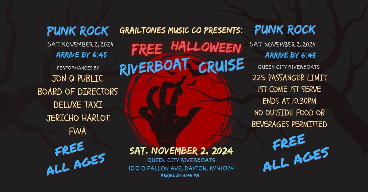 FREE HALLOWEEN RIVERBOAT CRUISE