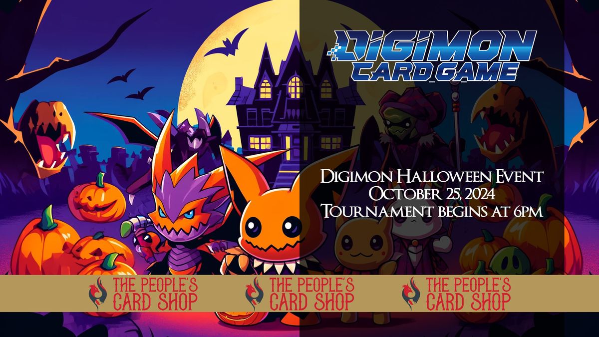 DIGIMON CARD GAME Halloween Event Hosted by The People's Card Shop